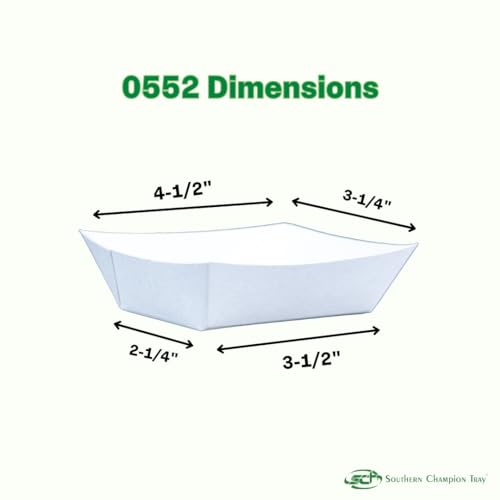 Southern Champion Tray 0552 #50 Paperboard Food Tray, 1/2 lb Capacity, White (Pack of 1000) by SOUTHERN CHAMPION TRAY - Image 5