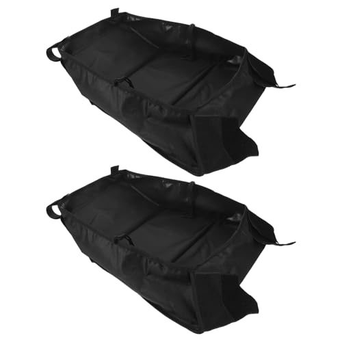 WRITWAA Universeller Kinderwagen Aufbewahrungskorb aus Oxford Gewebe 2 Stück Hänge Organizer Tasche für Unteren Korb Großer Stauraum für Babyflaschen Windeln Kompatibel mit Buggys