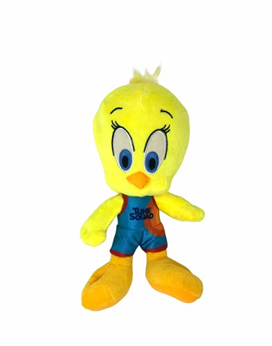 Dom-Dom Best Space Jam 2 Plush Toy Figures - 10 Inches Basketball Toys Comes with Keychain (Tweety)