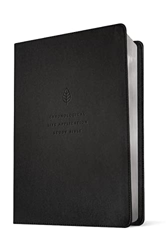 NLT Chronological Life Application Study Bible, Second Edition (Leatherlike, Ebony Leaf): New Living