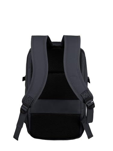 travelite RyanAir, wymiary plecaka, torba na laptopa, plecak na laptopa 13", praktyczny plecak z rozbudową i funkcją klipsa, 40 cm, 20-23 l, szary, Talla única, Casual