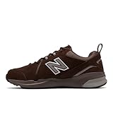 New Balance Men's 608 V5 Casual Comfort Cross Trainer, Chocolate Brown/White, 9.5