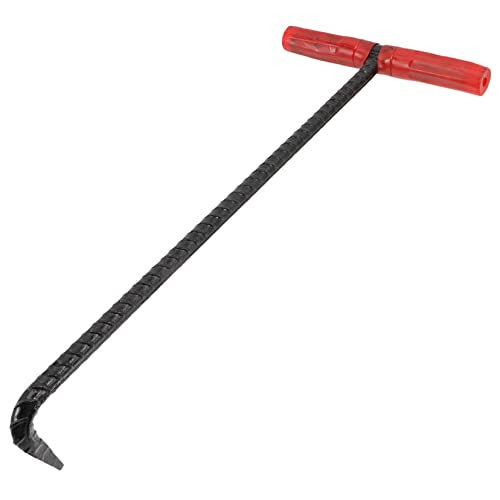 BELLIFFY Handheld Pull Hook Manhole Cover Hook Steel T-Shaped Hook Easy Lifting for Rebar Lifter