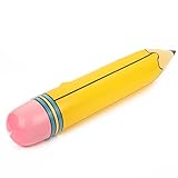 Giant Pencil Balloons 27Inch Yellow Pencil Shape Balloons PVC Back to School Balloons for First Day of School Decorations, Party Supplies Classroom Decor Graduation Party Favors 2 Pack