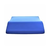 Extra Wide Lounge Doctor Elevating Leg Rest Pillow Wedge w Cooling Gel Memory Foam and Blue Cover Large Foot Pillow Leg Support reduce swelling improves circulation