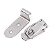 SINEKY 90 Degrees Duck-Mouth Buckle Hook Lock Iron Spring Loaded Draw Toggle Latch Clamp Clip Silver Hasp Latch Catch Clasp (Color : 01)