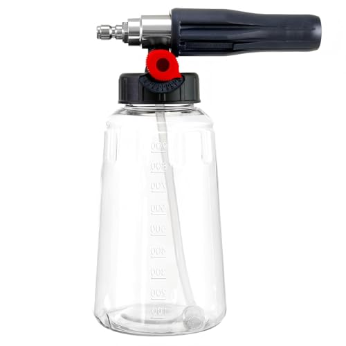 VOLTSTRIKE Snow Foam Gun, Snow Foam Lance With 900ml Capacity, Car Snow Foam Sprayer With 1/4'' Quick Connect, Pressure Washer Accessories For Car/Window/Furniture Cleaning