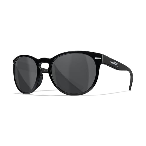Wiley X Covert Gafas De Sol, Negro Brillante, Un Tamaño Unisex