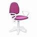 Dolphin, Silla de Escritorio Giratoria, Silla Juvenil de Oficina, Acabado en Rosa, Medidas: 47 cm (Ancho) 42 cm (Fondo) x 89-98 cm (Alto)
