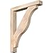 Ekena Millwork BKT0604X36X44FST05SDF Funston Block Smooth Bracket w/Offset Brace, Douglas Fir