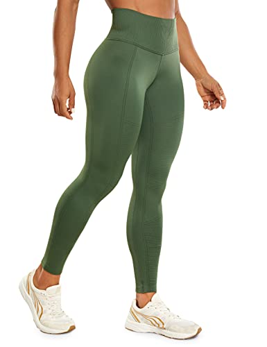 CRZ YOGA Women's Seamless Workout Leggings 25 Inches -