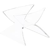 Plymor Clear Acrylic Nautilus Shell Holder Stand, 2.375' H x 2.75' W x 3.625' D
