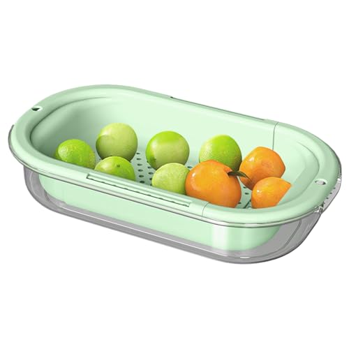 Over The Sink - Colador para pasta sobre el fregadero - Escurridor extensible con colador para frutas, arroz, pasta y fideos