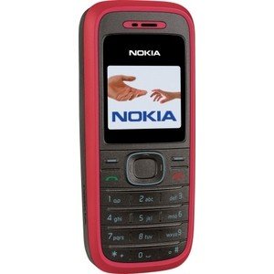 Nokia 1208 - Móvil libre (4 MB de capacidad) color rojo