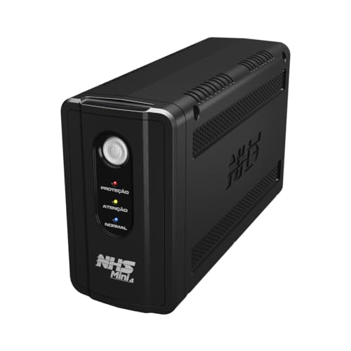 Nobreak NHS Mini 4 600VA E.Bivolt S.120V ou Confi 220V Bat 1x7Ah/12V 6 tomadas ABS  