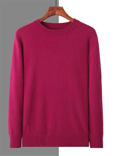 Fall Winter Men Jumper Mink Cashmere Sweater Men's Casual O-Neck Knitwear Pullover Loose Tops2