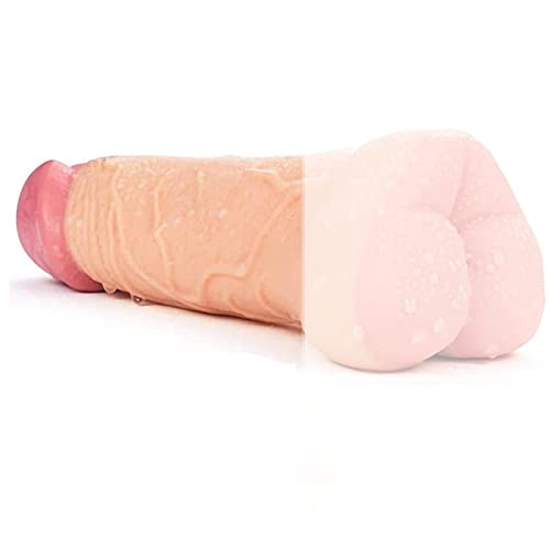 TRQOYTU Giocattolo Sessuale Per Figa Tascabile Per Uomini - Set Di Dildo Per Masturbazione 3 In 1 3D Realistico Figa Per Culo Maschile Con In Silicone Anale Extra Stretto Per Donne Manicotto Per Pene