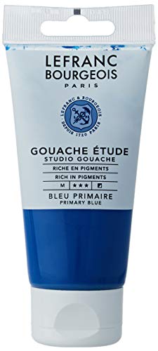 Lefranc Bourgeois Gouache Etude Tube 80ml Bleu