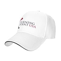 Turning Point USA Tpusa Trucker Hat Vintage Dad Hats Adjustable Baseball Cap White