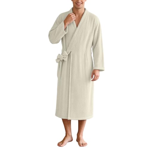 Camisón largo de hombre transpirable para evitar el calor tras la ducha