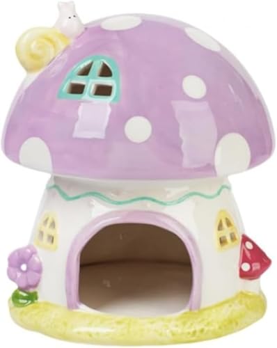 Farigrut 陶器セラミック製ハムスターハウス 小動物用隠れ家として最適 かわいいデザイン兼? 耐久性・涼感特性を持つ四季対応タイプ ハムスター・ジャービル・小ネズミ用小動物住居