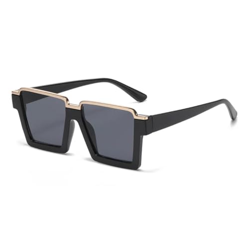 Lunettes de soleil vintage grandes montures punk pour look surdimensionné tendance