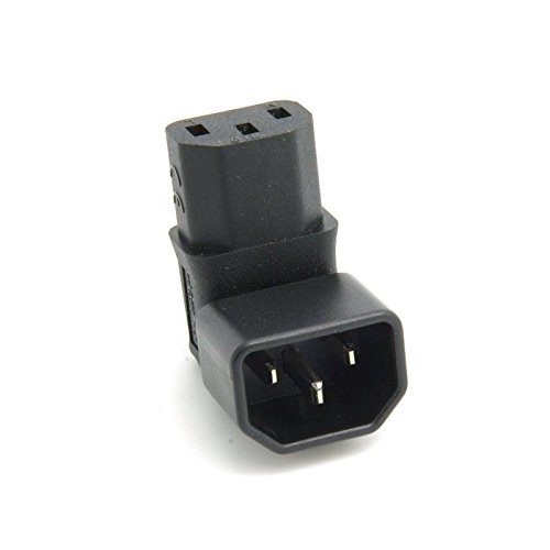 Chenyang CY-PW-098 Iec Male C14 To 90 Degree Down Right Angled Iec Female C13 Power Extension Adapter thumb #2