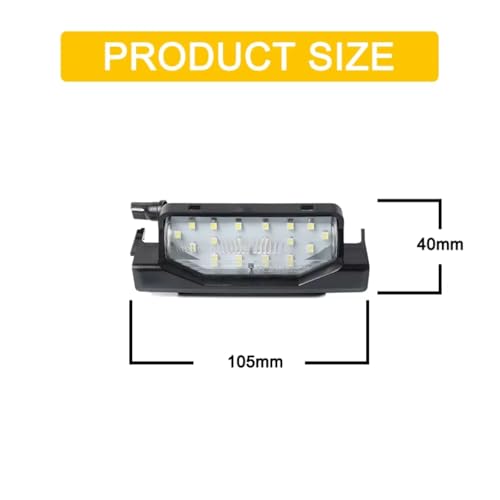 Piloto de matrícula para Mazda soluciona fallos de luz trasera de 12V 4
