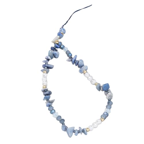 Cellhone Polves Nangole Trendy Stone Perle Pietra Pearl Rope Celluhphone String in Rilievo per Le Donne Decorazioni per Telefoni Cellulari