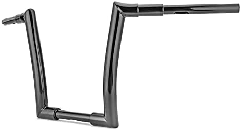 Mofun 12" Rise Ape Hangers 1" Clamp Handlebars 1.5" Fat Bars Fits for Harley Softail Dyna Sportster XL 883 1200 1998-2013 Road Glide 1994-2023 Road King Gloss Black