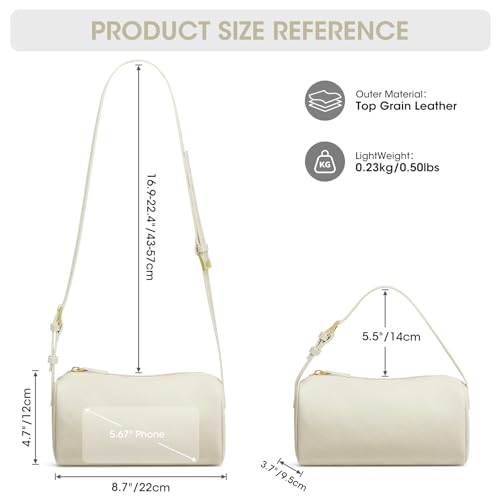 Image of Kattee Leather Crossbody Bags for Women, Crossbody Purses for Women, Small Hobo Bags with Adjustable Strap