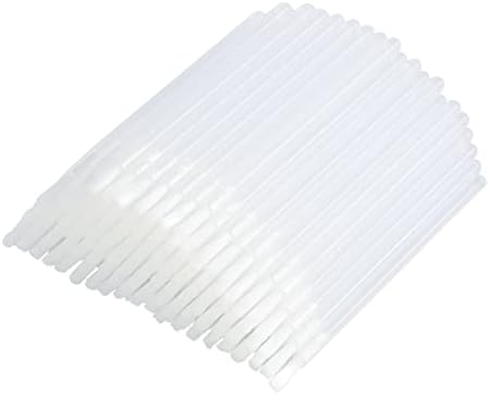 Disposable Nail Brushes,100PCS Disposable Lip Brush Applicators Lip Brushes Lipstick Lip Gloss Wands for Makeup PYO Cookie Paint Brushes (Transparent)