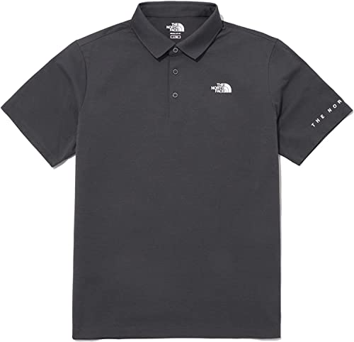 THE NORTH FACE (UEm[XtFCX) THE NORTH FACE WHITE LABEL STINSON S/S POLO  |Vc (105(XL), DARK GRAY(NT7PP02K)) [sAi]