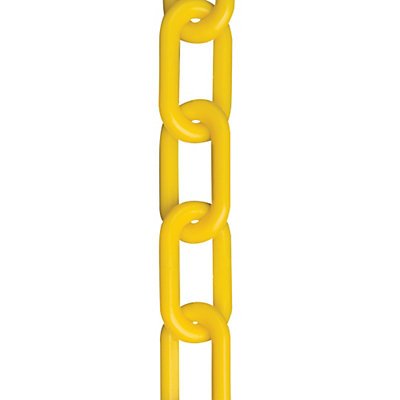 Plastic Chain, 2 in x 50 ft, Yellow