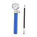 Zxpjkyu Small Bicycle Pump with Indicator American French Valve Smart Valve Bicycle Tire Pump Inflator for, Blue