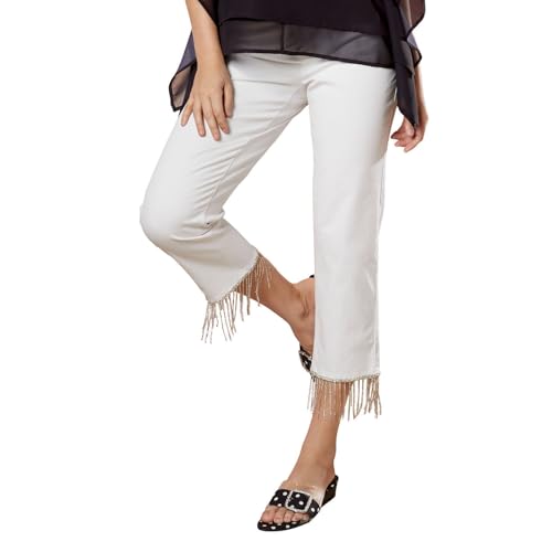 Masseys Rhinestone Fringe Capris