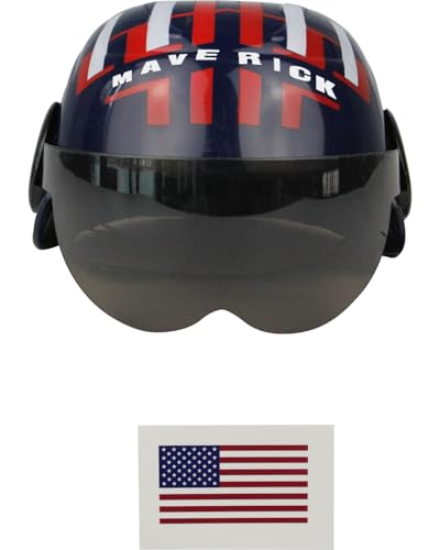 Studio Halloween Child's Air Force Combat Pilot Dark Blue Maverick Helmet Costume Accessory