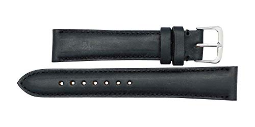 Real Leather Creations Genuine Leather Watch Band | Leather Watch Strap with Hand-Painted Edges | Interchangeable Gold And Silver Buckles & Complementary Spring Bars by Real Leather Creations - Used condition - Image 2
