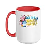 Disney and Pixar's Inside Out Bing Bong It's My Birthday Ceramic Mug, Red/White, 15oz