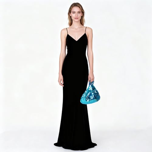 Image of Eternal Beauty Sequin Wristlet Bag, Reinforced Sparkly Evening Clutch for Wedding Guest, Cruise & Prom Mini Purse