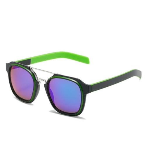 Lunettes de soleil carrées protection UV400 totale et verres miroir Steampunk rétro