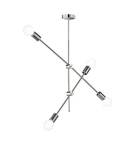 Wofi Pendelleuchte Sara Nickel matt/Chrom ohne Leuchtmittel 6365.04.54.8000 [Energieklasse A++]