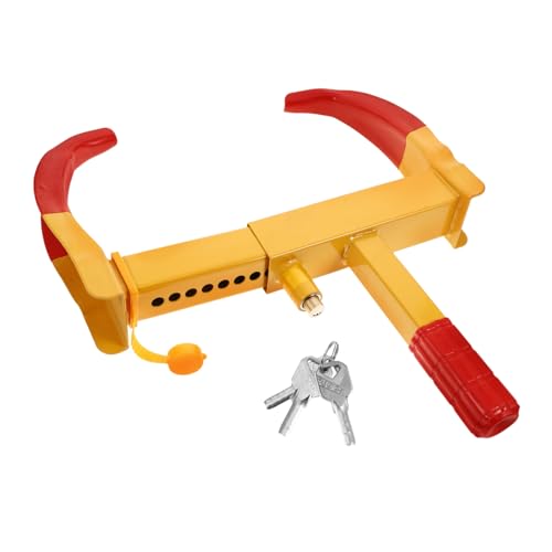 ULTECHNOVO Blocca Ruote Per Auto e Ganascia Antifurto Resistente Per Veicoli Rimorchi e Scooter Sicurezza Migliorata e Protezione Contro Furto