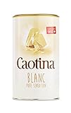 Caotina Blanc, chocolate blanco para beber, cacao en polvo con el mejor chocolate blanco suizo, chocolate caliente sostenible y certificado, 1x500g