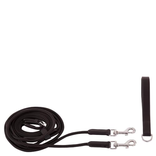 BR Schlaufzügel Blackpool Schwarz/Silber Vollblut/Cob