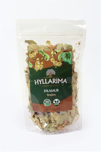 Hyllarima Linden Leaf & Flower Tea | 50g (1.76 oz) | Caffeine-Free | Loose Leaf Herbal Tea | 100% Natural & Dried