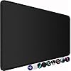 Large Gaming Mouse Pad, 31.5×15.7 inch Large Extended Computer Keyboard Mouse Mat, Water Resist Non-Slip Mousepad Rubber Base Long XXL Desk Mouse Pad for Work & Gaming, Office & Home, Black