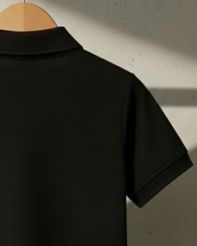 Image of AUSK Men's Premium Striped Polo T Shirt || Geometric Print Half Sleeve Summerwear Casual Mens T Shirt