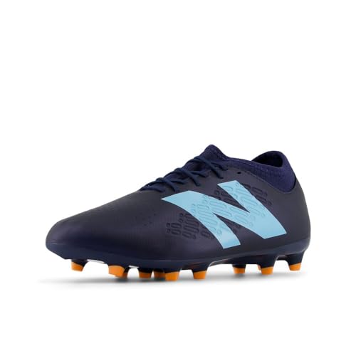 New Balance Unisex Tekela Magique FG V4+ Soccer Shoe, Nb Navy/Team Sky Blue/Hot Mango, 9 US Men