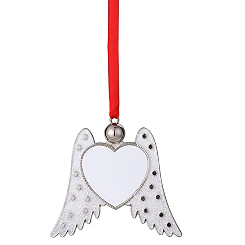 Heart Sublimation Pendant Tray Picture Blank Pendant Angle Wing Shape Blank